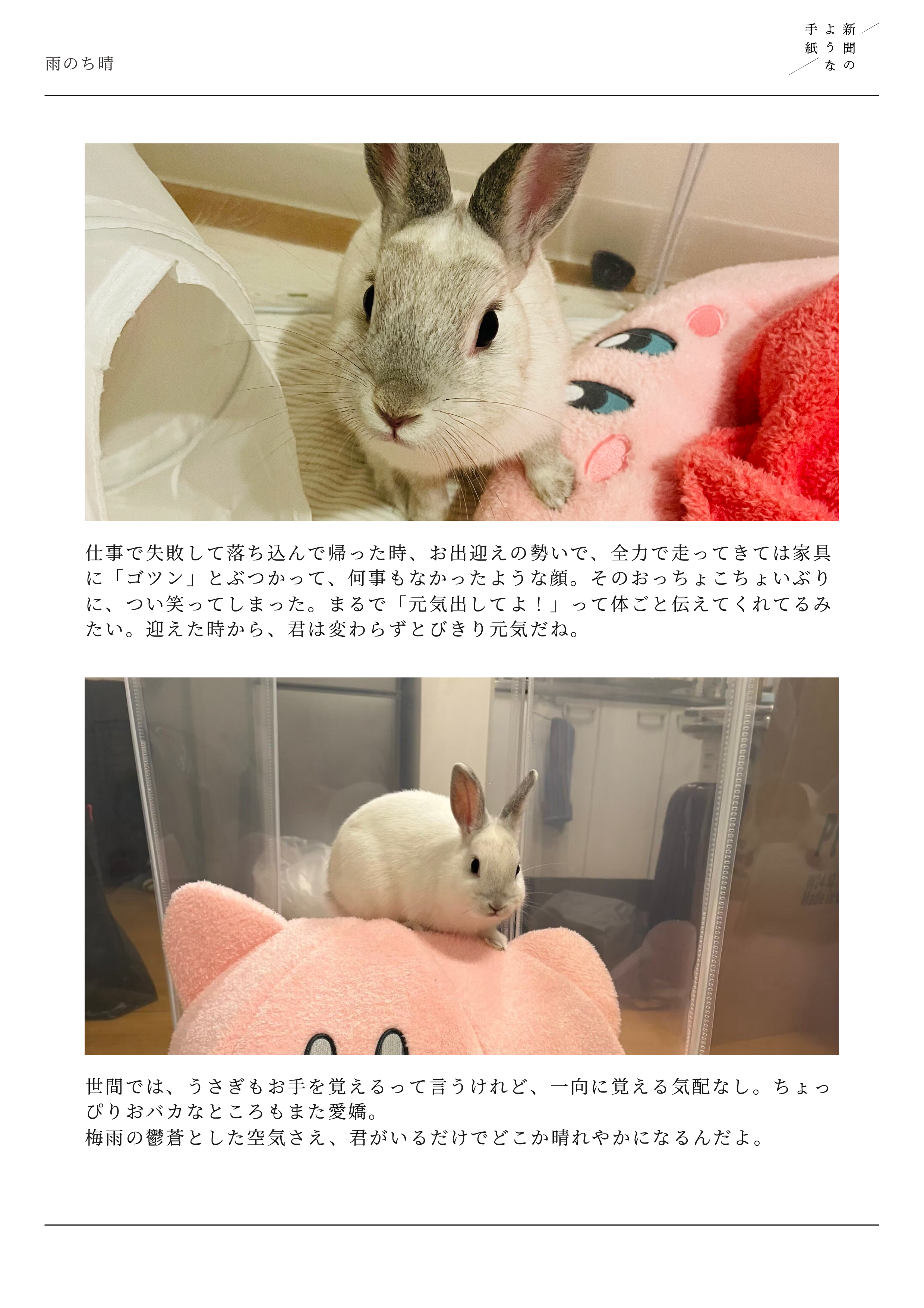 雨のち晴